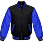 Black and Blue Vale Jacket with a two-tone casual design