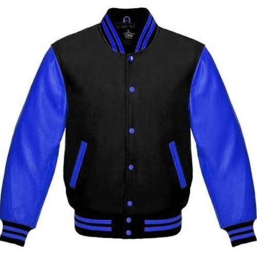 Black and Blue Vale Jacket with a two-tone casual design