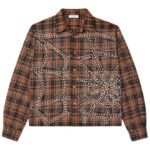Brown Vale Flannel shirt with a classic brown plaid design