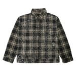 Black Vale Forever Flannel shirt with a classic black plaid design