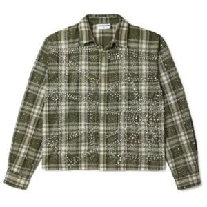 Vale Forever Flannel Green shirt with a classic green plaid design
