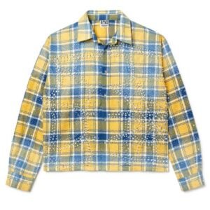 Vale Forever Lemonade Flannel shirt with a yellow plaid design