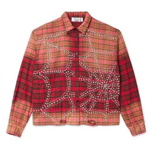 Vale Forever Red Haze Flannel Vale Forever Red Haze Flannel shirt with a red plaid design
