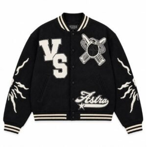 Vale Forever Varsity Jacket with a classic varsity design