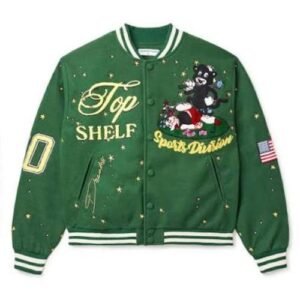 Vale Green Jacket with a classic casual design
