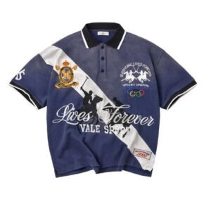Vale Shirt Blue front side with a classic casual design
